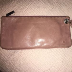 HOBO Pink Large Leather Wristlet